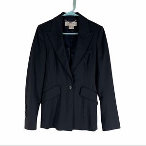 KAREN MILLEN Womens Black Career Blazer Size 6